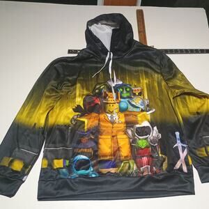 Roblox "Builderman" and Friends Graphic Print Hoodie - Size XXL